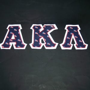 Alpha Kappa Lambda Shirt -- American Flags on White Twill