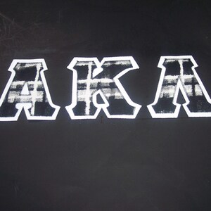 Alpha Kappa Lambda Shirt - Plaid (Glow in the Dark) on White Twill