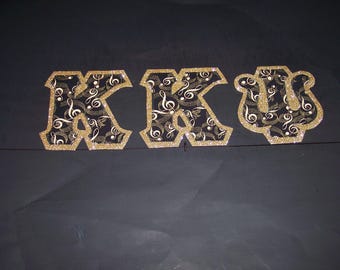 Kappa Kappa Psi Shirt -- Music Notes on Gold Glitter