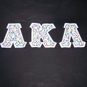 Alpha Kappa Lambda Shirt -- Golf Tees on White Twill