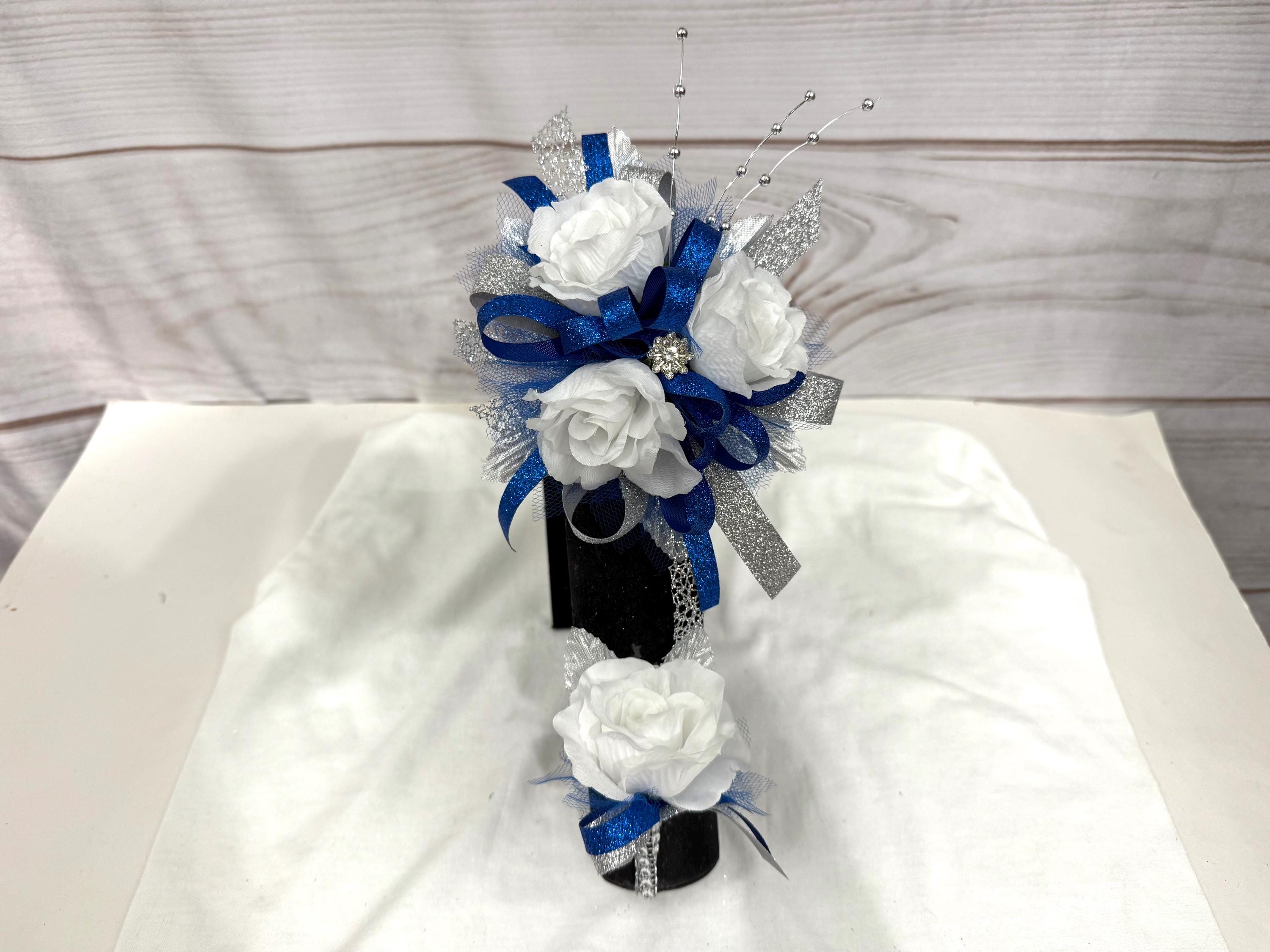 Royal Blue Corsage