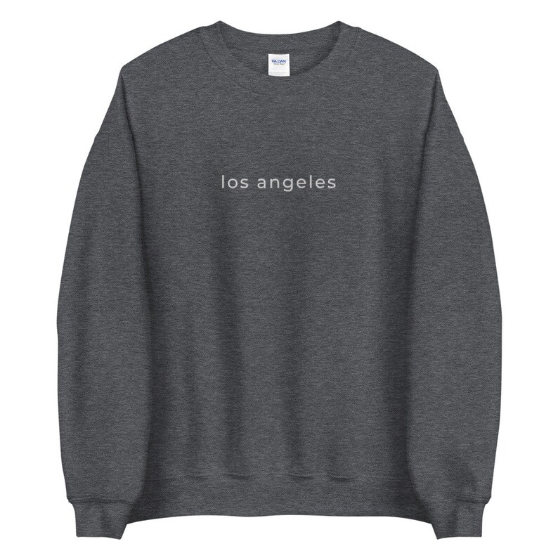 Los Angeles Sweatshirt | Los Angeles Pullover | Los Angeles Crewneck | California Tshirt | Vintage Sweatshirt | Embroidered Sweatshirt image 4