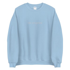 Los Angeles Sweatshirt | Los Angeles Pullover | Los Angeles Crewneck | California Tshirt | Vintage Sweatshirt | Embroidered Sweatshirt image 5