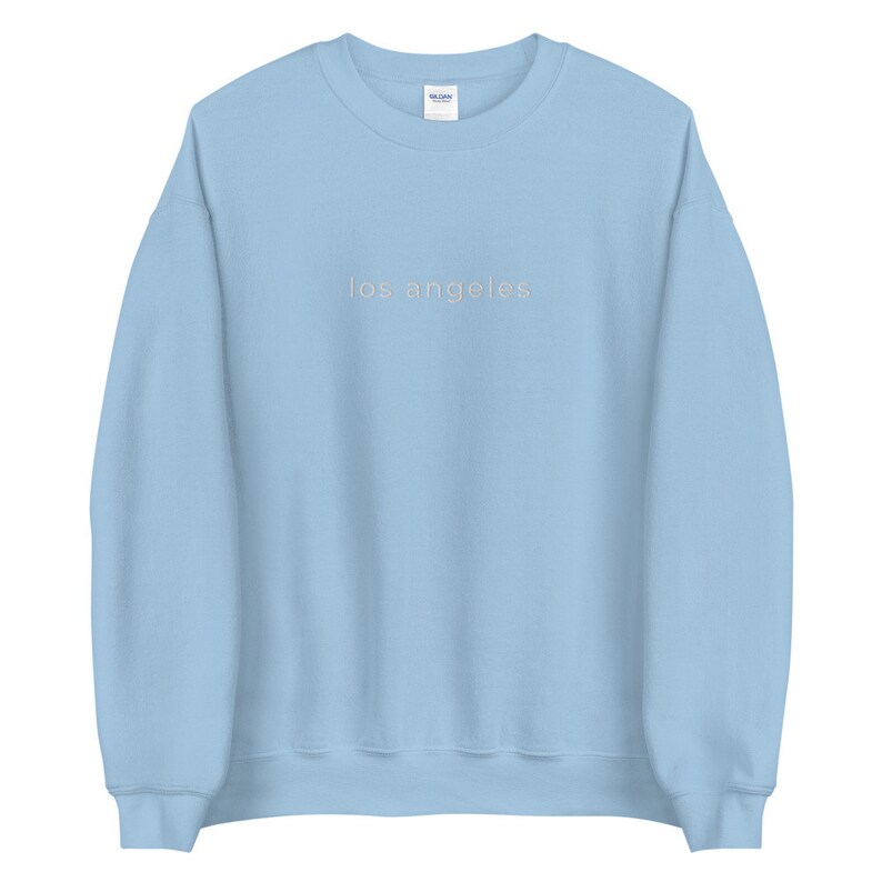 Los Angeles Sweatshirt | Los Angeles Pullover | Los Angeles Crewneck | California Tshirt | Vintage Sweatshirt | Embroidered Sweatshirt image 5