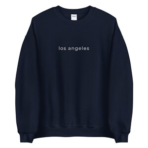 Los Angeles Sweatshirt | Los Angeles Pullover | Los Angeles Crewneck | California Tshirt | Vintage Sweatshirt | Embroidered Sweatshirt image 3