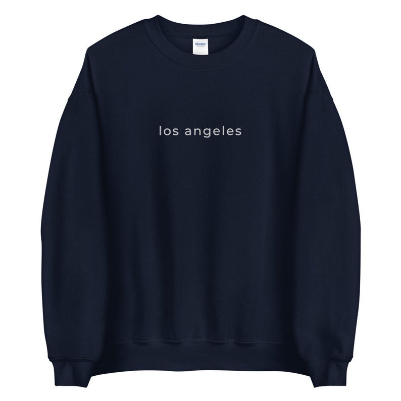 Los Angeles Sweatshirt | Los Angeles Pullover | Los Angeles Crewneck | California Tshirt | Vintage Sweatshirt | Embroidered Sweatshirt image 3