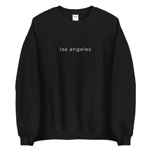 Los Angeles Sweatshirt | Los Angeles Pullover | Los Angeles Crewneck | California Tshirt | Vintage Sweatshirt | Embroidered Sweatshirt image 2