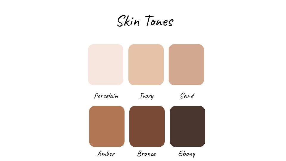 Inclusive Skin Tones - Sculpey Premo - Polymer Clay Color Recipes Guide ...