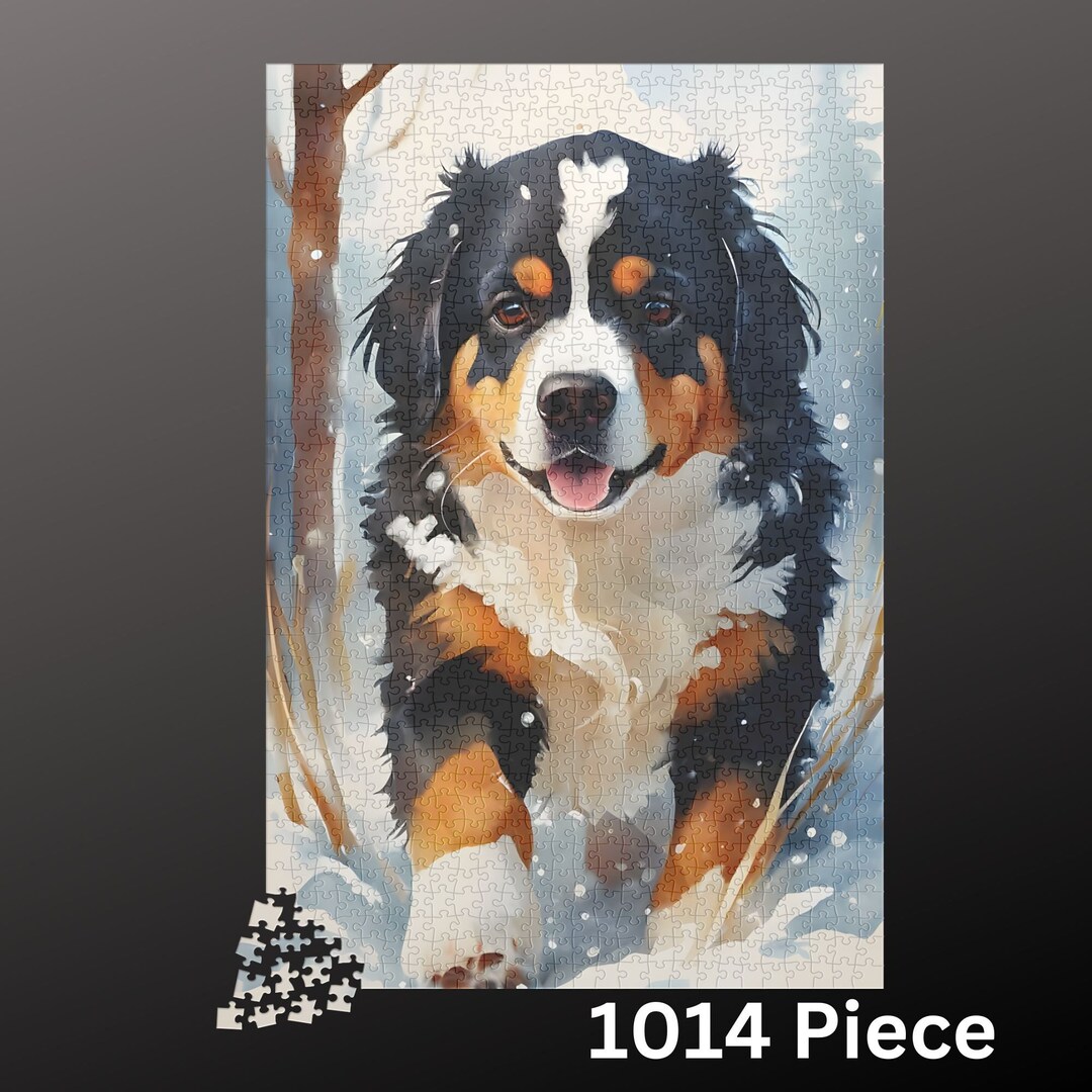 Bernese Mountain Dog 1000 Piece Jigsaw Puzzle for Adults - Etsy