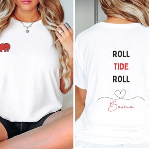 T-shirt Bama Gameday, T-shirt de football Bama, T-shirt en coton confortable, Jolie chemise Bama, T-shirt Bama, Chemise Gameday Alabama, T-shirt de football Alabama