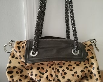 Vintage Boutique 9 Leopard Print Non Vegan Purse NWT 90s Y2K