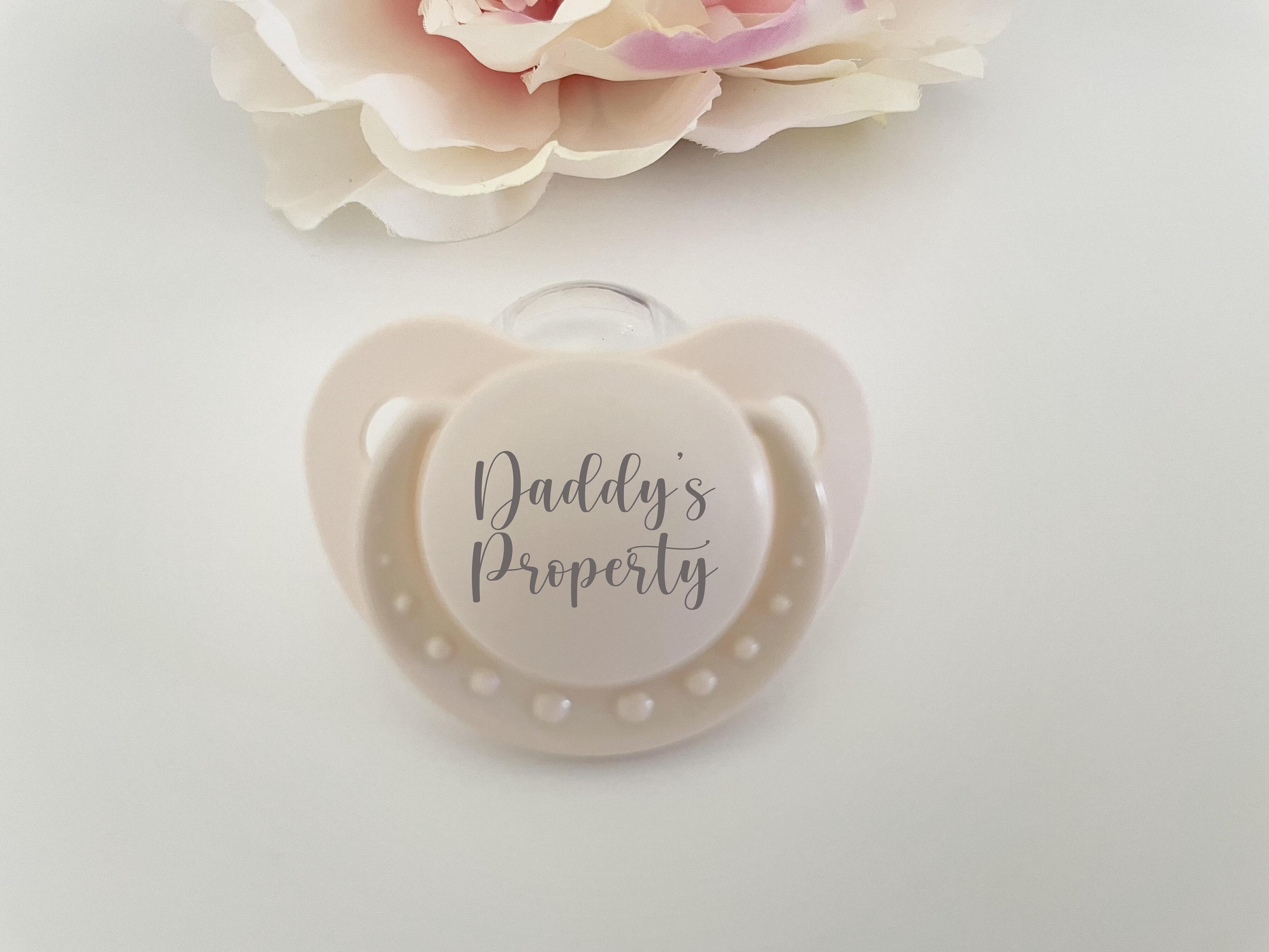 Adult DDLG Pacifier | DDLG Baby Pacifier | Any Text | Design your own | Can be personalized | ABDL Pacifier | Adult Pacifier
