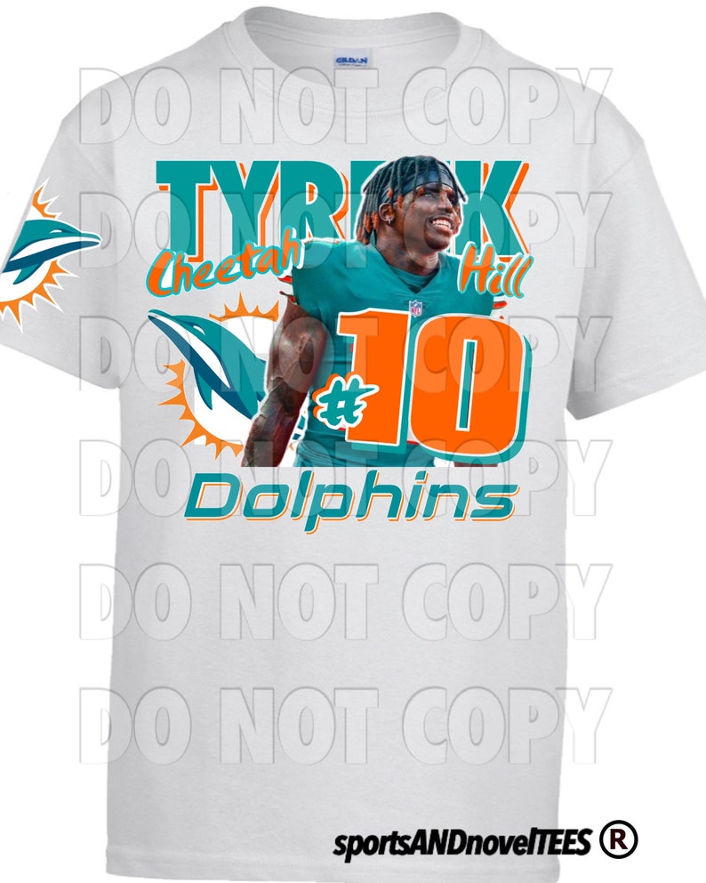 Miami Dolphins Tyreek Hill Cheetah player Tee | Etsy