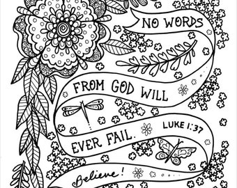 PRINTABLE - 120+ BIBLE VERSE Coloring Pages