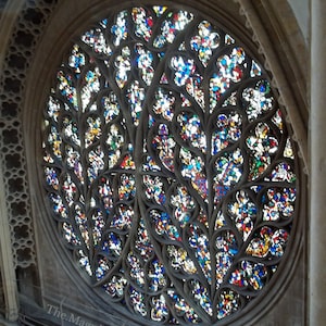 Lincoln Cathedral Stained Glass Window 10x7 Inch Etsy