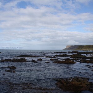 Paisaje marino, Irlanda del Norte, Fotografía, Impresión, Impresión de bellas artes, Tarjeta de felicitación, Mar de Irlanda, Mar del Norte, Océano Atlántico, Escénica, paisaje