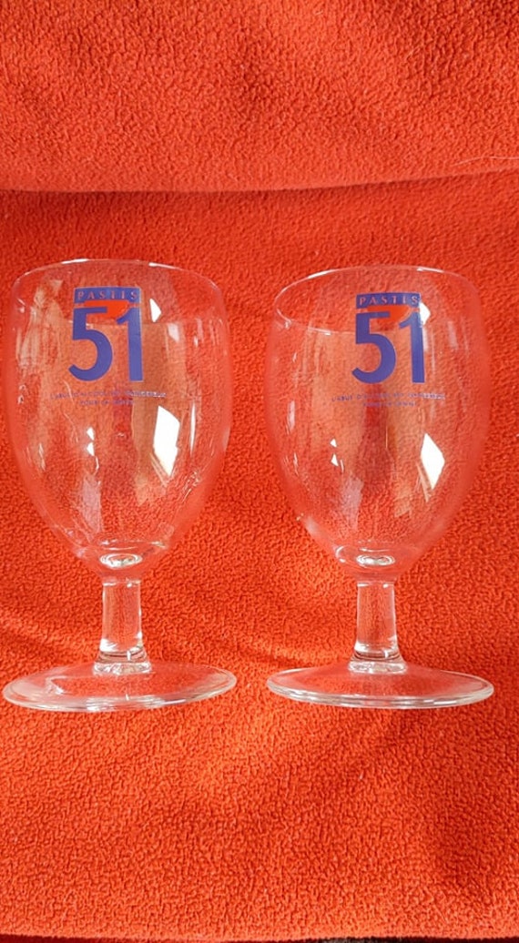 2 Verres de Collection Pastis 51