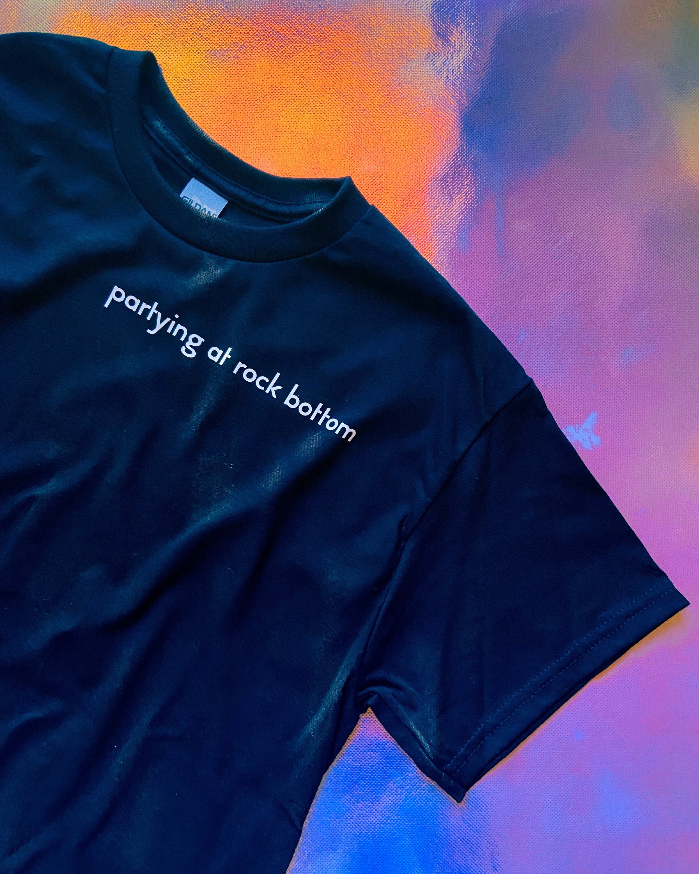 Partying at Rock Bottom T-shirt | Etsy