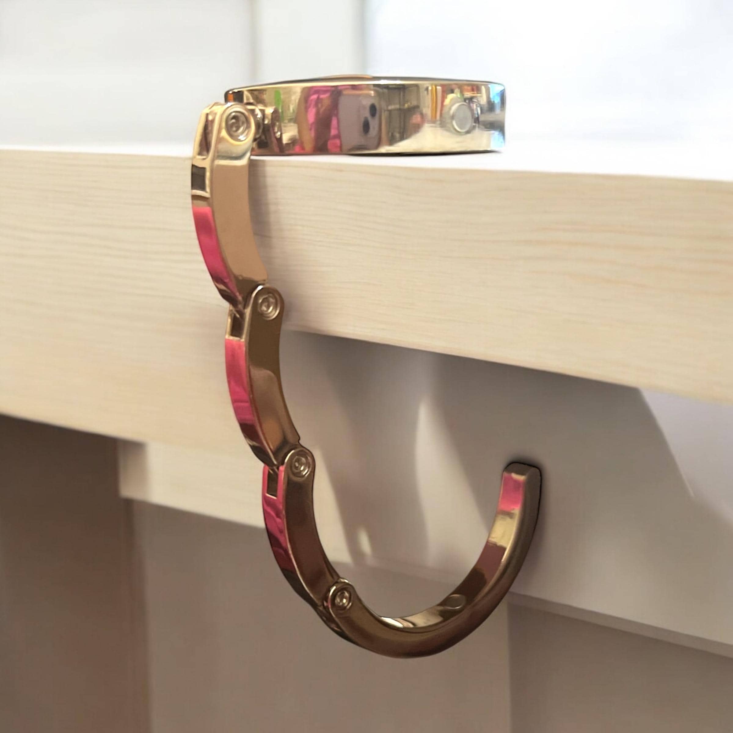 Tùy Chỉnh Xách Tay Kim Loại Purse Túi Xách Chủ Hand Bag Hook Cho Bảng Nhà Hàng B