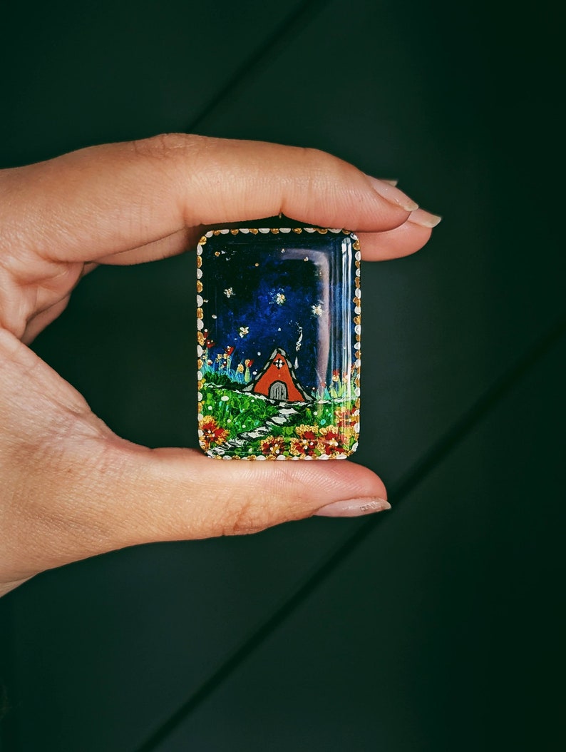 Magnet-Whimsical-Hand Painted Fireflies