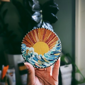 Handmade Ceramic Reworked / Repurposed Mexican Tile Drink Coasters