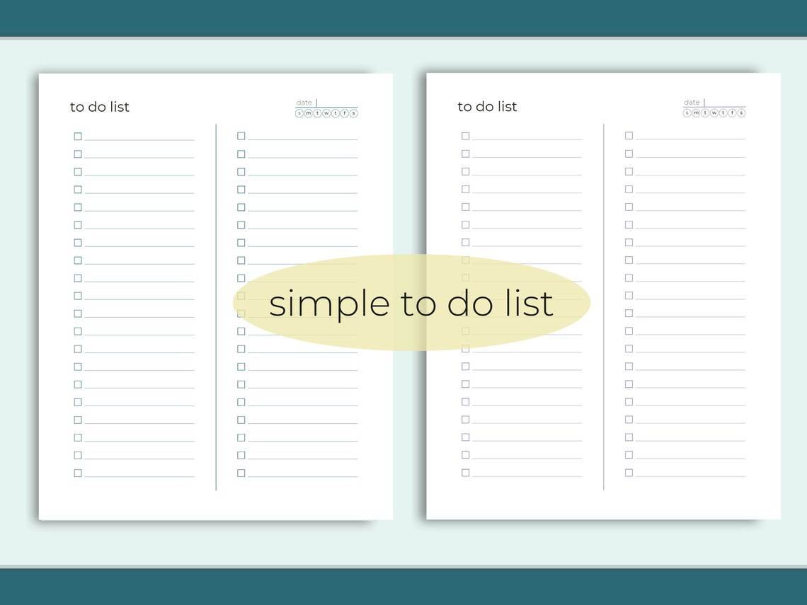 To Do List Printable, To-do List Template, Daily to Do List, Printable Checklist, Task List ...