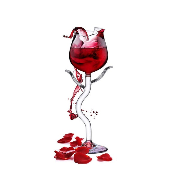 Red Wine Glass,rose Flower Shape Wine Glass,cocktail Wine Juice