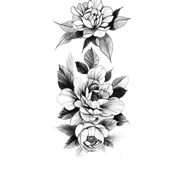 Flower Tattoo - Etsy