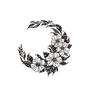 Temporary tattoo flower crown