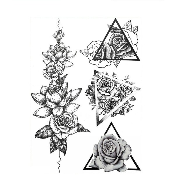 Tatouage Roses Dotwork