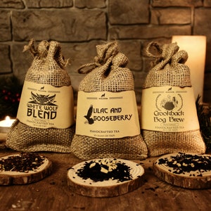 White Wolf Collection - 3 Pack Gaming Tea Inspired by Medieval, Fantasy, Gamer - Apple Cinnamon Rooibos, Chai, Maple Earl Grey