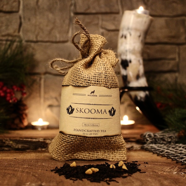 Skooma - Vanilla Caramel Black Tea - Skyrim, Medieval, Fantasy, Gaming, Nordic Inspired