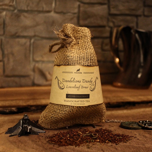 Dandelion's Dandy Looseleaf Brew - Spiced Chai Rooibos Tea - Gaming, Fantasy, Bookish, Gamer, Medieval Inspired