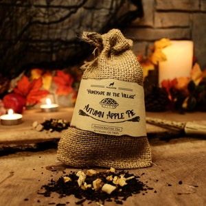 Autumn Apple Pie Tea - Apple Cinnamon & Maple Earl Grey Tea - Wizard, Halloween, Witch, Autumn, Fantasy, Medieval, Fall Inspired Looseleaf