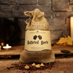 Buttered Beere - Butterscotch Cinnamon Vanilla Rooibos Tea - Medieval, Fantasy, Tavern, Witchcraft, Wizard, Christmas Inspired