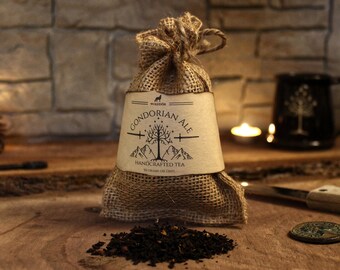 Gondorian Ale - Spiced Ginger Peach Black Tea - Lord of the Rings, Hobbiton, Gandalf, Fantasy, Tolkien Inspired