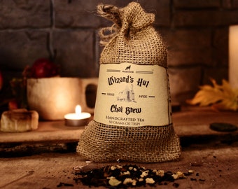 Wizard's Hut Chai Brew - Cinnamon Allspice Chai Tea - Wizard, Magical, Witchcraft, Autumn, Medieval, Organic, Fantasy Inspired
