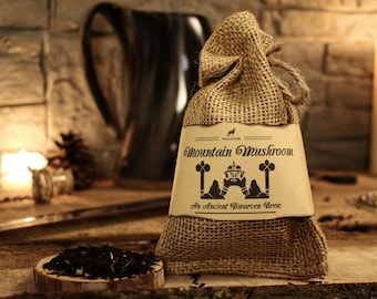Mountain Mushroom (Dwarven Tea) - French Vanilla Tea - Fantasy, Medieval, Bookish, Lore, Gaming, Skyrim Inspired