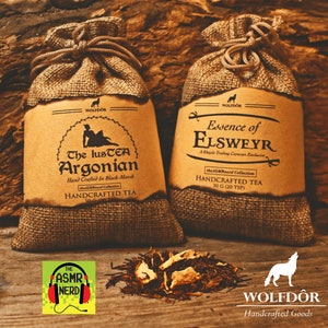 The Lustea Argonian - Orange Cinnamon Vanilla Rooibos Tea - Elder Scrolls, Skyrim, Fantasy, Gaming, Medieval, Gamer Inspired