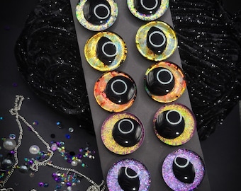 Spellslinger series - sinker 3D style eyes 12mm-40mm for amigirumi, crochet, stuffed toys