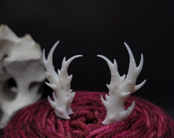 40mm/1.5" Underdark Horns - screw-in horns for crochet, amigurumi, dolls