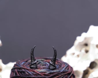 Talu horns - approx. 30mm/1" resin horns for amigurumi or crochet creatures