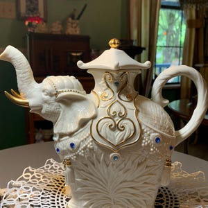 Lenox, The Jeweled Elephant Teapot