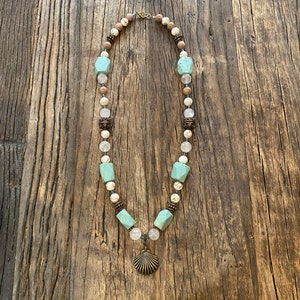 Genuine mixed stone necklace