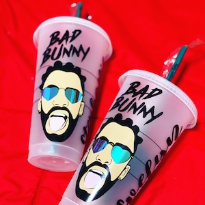 Valentines Day Bunny Starbucks Cup / Personalized Starbucks Cup / Coffee Cup / Gift Ideas / Custom Gift / Birthday / Main St. Creations