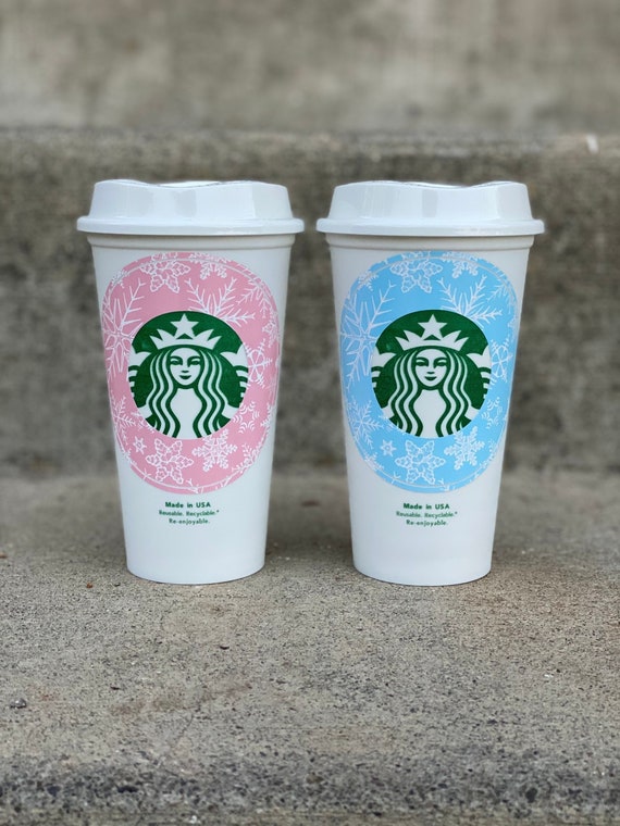 Snowflake Winter Blue Pink Personalized Starbucks Cup / Coffee Cup / Gift  Ideas / Custom Gift / Birthday / Bride to Be / Christmas - Etsy