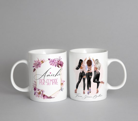 Amiche per sempre Idea regalo personalizzato per migliori amiche Tazza con  amiche personalizzate Regalo per amiche speciali -  Italia