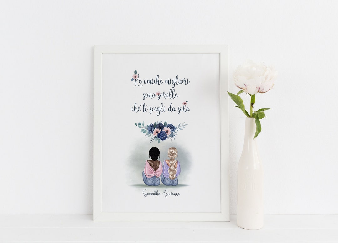 Poster amiche migliori Regalo personalizzato per migliore amica con