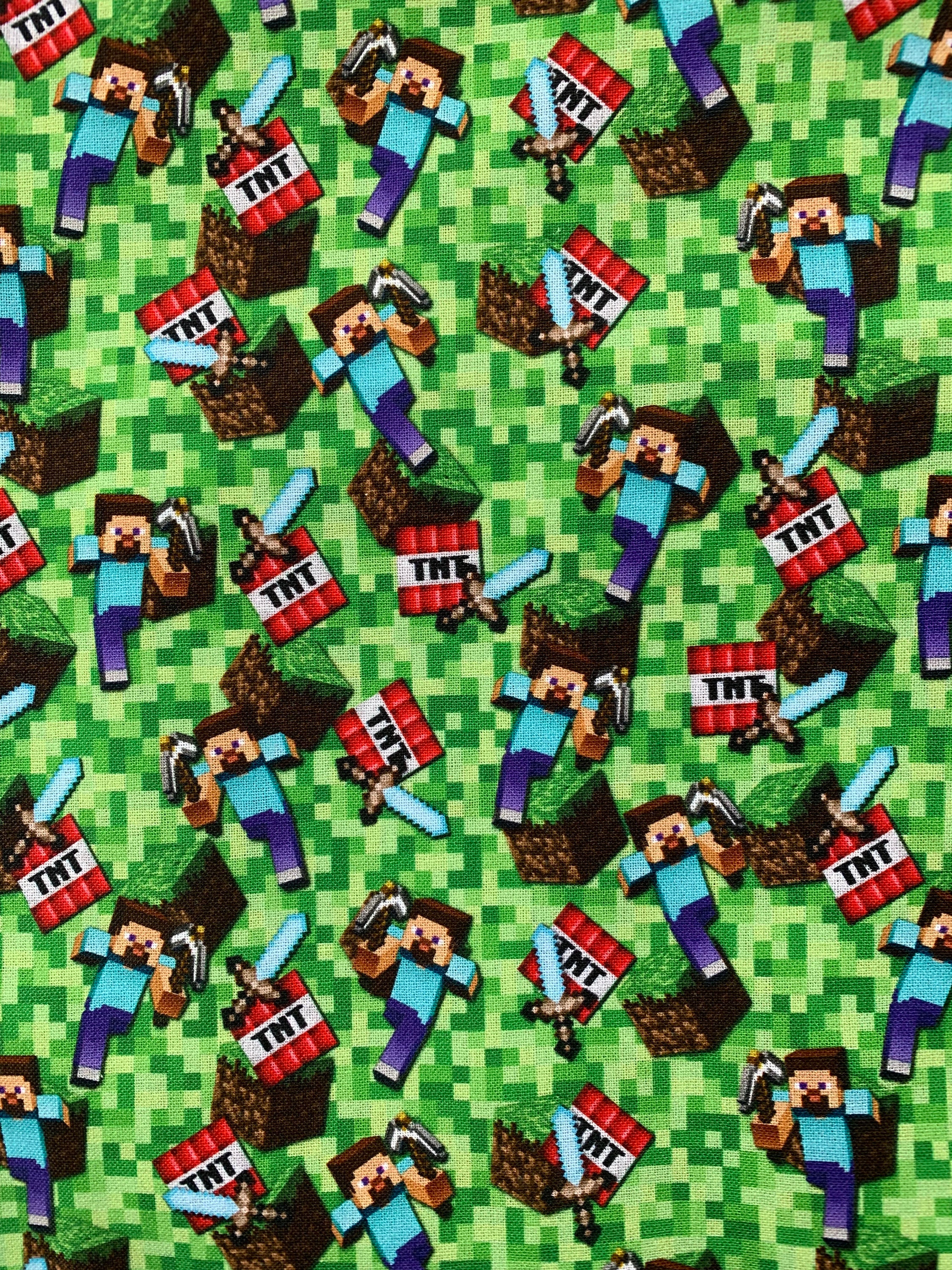 100 Cotton Minecraft Fabric Video Game Fabric By 1 4 And Etsy Norway