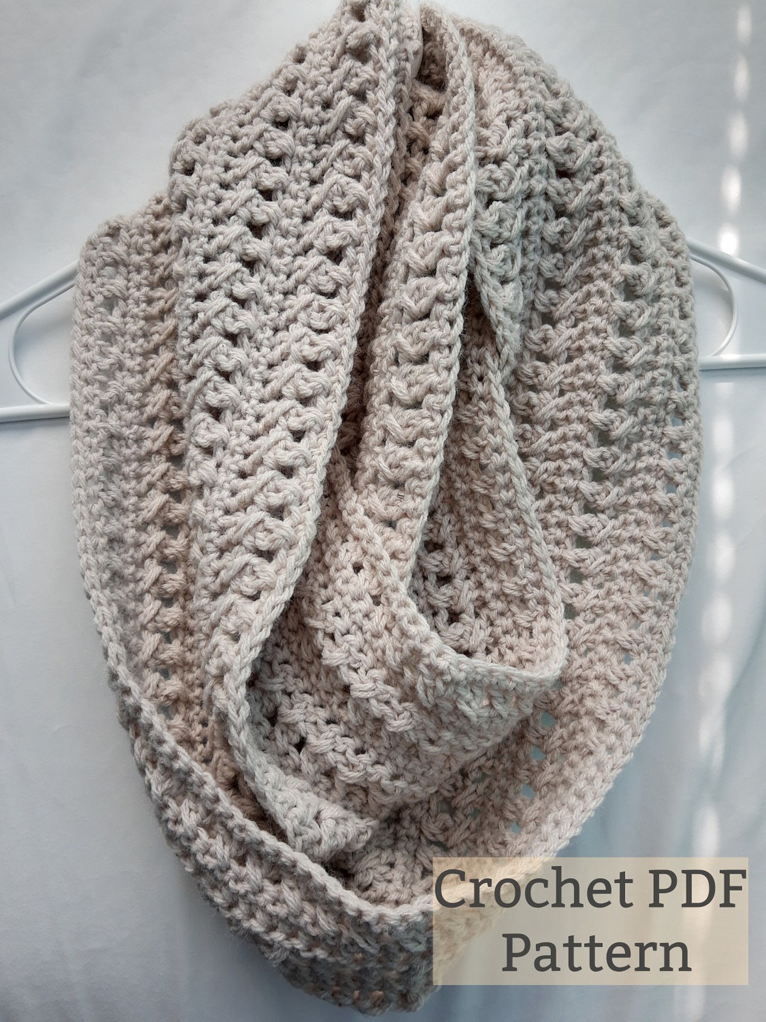 Digital PDF Crochet Scarf Pattern, Instant Download, Fall Easy Crochet ...